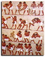 lutadores egipcios
